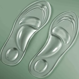 Resim 2 adet Unisex Silikon Kemer Destek Tabanlık - Yumuşak ve Süper Yumuşak, Düz Ayaklar, Ayakta Durma için Uzun Süreli Konfor, Erkekler için Dolgulu Defekasyon Tabanlık, Hafif Yeşil, Ergonomik Tasarım, Pürüzsüz Bitiş 