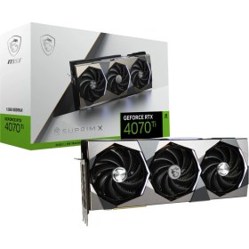 Resim MSI VGA GEFORCE RTX 4070 TI SUPRIM X RTX4070 TI 12GB GDDR6X 192B DX12 PCIE 4.0 X16 (3XDP 1XHDMI) EKRAN KARTI 