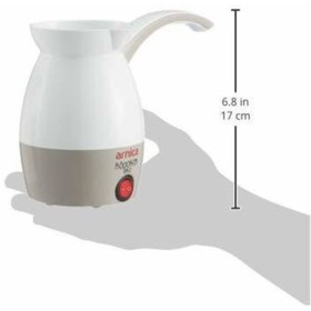 Resim Arnica Köpüklü Eko Aa120a Türk Kahve Makinesi Beyaz 