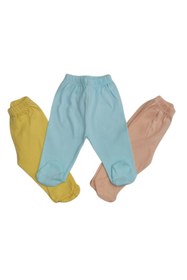 Resim bebedino Patikli Alt Pijama Ayaklı 3 Lü Paket 