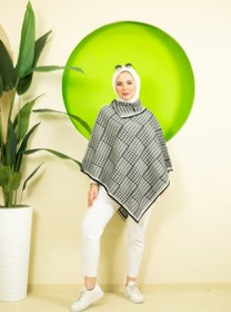 Resim 02Lady Fashion kadın desenli üçgen panço 