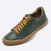 Resim Fosco Hakiki Deri Sneakers Erkek Ayakkabı Yeşil 9867 