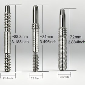 Resim Aiouge Ağır Hizmet Tipi Paslanmaz Çelik Havuz Bilardo İpi Vidası Yedek Parça - 8+3 Dişli Çubuk ve 8 Radyal Pim, Predator Uni-Loc & Uni-Loc Bilardo İpleri ile Uyumlu, Bilardo İpi (Bilardo İpi Dahil Değildir) 