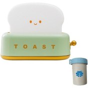 Resim Metabagua La Go Go Gantdidiboy Ekmek Kızartma Makinesi Gece Lambası Yumuşak Işık Sevimli Basit Gece Lambası Niş Üst Düzey Yatak Odası Başucu Zamanlayıcı Arkadaşı Dp37o1 Renkli 