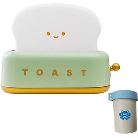 Resim Metabagua La Go Go Gantdidiboy Ekmek Kızartma Makinesi Gece Lambası Yumuşak Işık Sevimli Basit Gece Lambası Niş Üst Düzey Yatak Odası Başucu Zamanlayıcı Arkadaşı Dp37o1 Renkli 