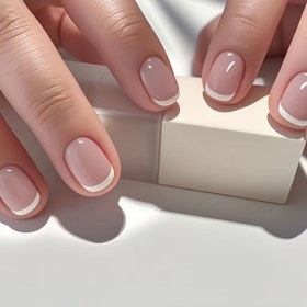 Resim 24 Adet Kısa Yapışkan Tırnak - Beyaz Uçlu Nude Fransız Ucu, Kare Şekil & Parlak Bitişli Sahte Tırnaklar - İş, Düğünler ve Günlük Kullanım için Önceden Tasarlanmış Tam Kaplama Sahte Tırnaklar, Sevimli Kısa Tırnaklar, Randevu Gecesi Tırnakları, Zarif Tırnak Stili 