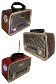 Resim JUNGLEE Fm Radyolu Fenerli Bluetooth Hoparlör Radyo Sd Kart Usb Girişli Mp3 Müzik Çalar 