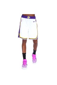 Resim Nike Los Angeles Lakers NBA Erkek Beyaz Basketbol Şort AJ5616-100 