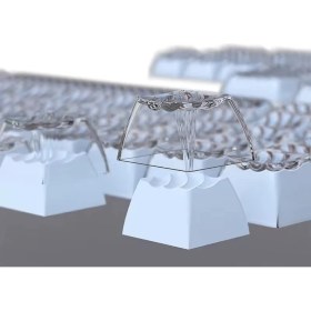 Resim Leaven Mekanik Klavye Keycap -136 Tuşlu Dalgalı Mavi Tuş Takımı 