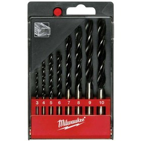 Resim Milwaukee 4,5,6,8,10 mm 8 Parça Ahşap Matkap Ucu (T4932352466) 