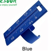 Resim 1 Adet Diş Parmak Cetvel Renkli Alüminyum Alaşımlı Endo Halka Cetveller Açıklıklı Kök Kanal Ölçüm Ölçeği Diş Hekimi Enstrüman Araçları Mavi Puslu Gri 