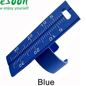 Resim 1 Adet Diş Parmak Cetvel Renkli Alüminyum Alaşımlı Endo Halka Cetveller Açıklıklı Kök Kanal Ölçüm Ölçeği Diş Hekimi Enstrüman Araçları Mavi Puslu Gri 