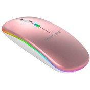 Resim Microcase 1600 Dpı Şarj Edilebilir 2.4 Ghz Rgb Işık Çift Modlu Bluetooth Mouse - Al2767 Pembe 