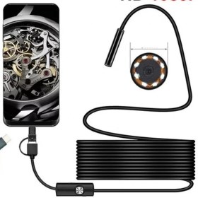 Resim Eco Port Endoskop 3 In 1 Yılan Kamera USB Micro USB Type-C 20 Metre Sert Kablo 