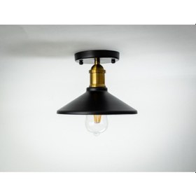 Resim Riolight Retro Tekli Metal Plofonyer Avize Şapka Çapı: 22Cm (507964620) 