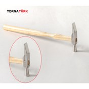 Resim Torna Türk kuyumcu kaporta çekici -bir keski - bir ucu yuvarlak - 80 gram 