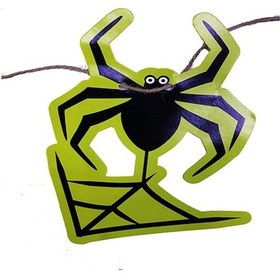Resim Örümcek Şekilli Asmalı Halloween Flama Banner Afiş 2 Metre 