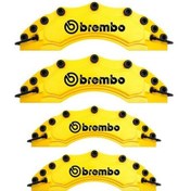 Resim Porsche Uyumlu Brembo Sarı Kaliper Kapağı 4 Parça Ön Arka Set 