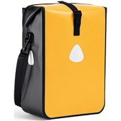 Resim Tenfowee 15l Genişletilebilir Saçak Çantası - Pvc+pe Su Geçirmez Bisiklet Arka Raf Çantası, Orta-kısa Mesafe Sürüşleri İçin Sarı Sarı 