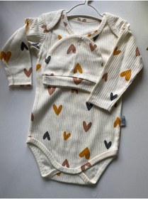 Resim MUTLUDÜNYAM bebek 3lü takım zıbın-pantolon-şapka 