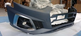 Resim Audi A5 2020 Sonrası S-Line Krom Ön Tampon Seti (Panjur Hariç) 
