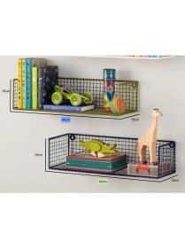 Resim Wess Dizayn Metal Mutaf Banyo Duvar Rafı 2 'li Set WD-101 