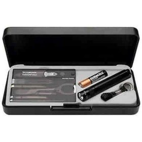 Resim Victorinox Swiss Card + Maglite Fener Seti, Siyah Çok Renkli 