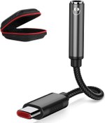 Resim USB C Kulaklık Adaptörü Aux, USB C 3,5 mm Jak Adaptör Jack Audio Tip C Aux Adaptör Kulaklık Ses Samsung A33 A53 A54 S23 Ultra S22 S21 S20 FE Pixel 7 Pro 7 6a Oneplus 11 Mi 11T Pro Pad 6 için 