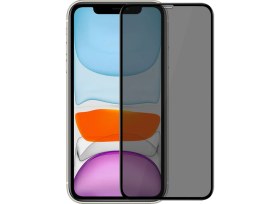 Resim Microsonic Apple iPhone 11 (6.1'') Privacy 5D Gizlilik Filtreli Cam Ekran Koruyucu Siyah 