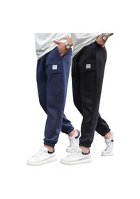 Resim Madmext Lacivert/siyah Cepli Jogger Erkek Eşofman Altı E7445 Lacivert/siyah 