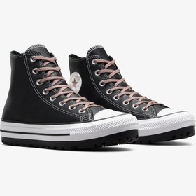 Resim Converse Chuck Taylor All Star City Trek Su Geçirmez Unisex Siyah Deri Bot 