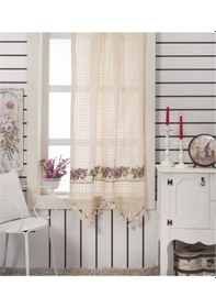 Resim Kaneviceli Natural Perde 100X220 Cm 