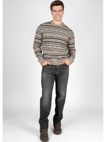 Resim Lee Cooper Mudeso Erkek O Yaka Triko Kazak Bej-20106 Bej 