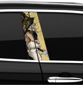 Resim Araba Etiketleri, Tuning Kaplama, Direk Folyosu - Havalı Adam, Cool Man Renkli 