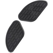 Resim Reedark Motosiklet Klasik Tank Korumalı Yastıklar Çift Paket Kahverengi - Kauçuk Malzeme, Çizik Önleyici, Vintage Dekor 