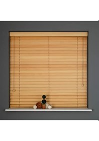 Resim Ahşap Jaluzi 25 Mm Natürel Seren Ramin Ahşap Diğer 