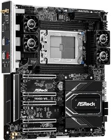 Resim ASRock TRX50 WS WiFi EATX Anakart AMD sTR5 Ryzen Threadripper 7000, DDR5, 2x M.2 SSD, MCIO, SlimSAS, WiFi 6E, 10GbE LAN 