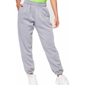 Resim Bluu Mevsimlik Kumaş Elastik Bel Joggers Pantolon Eşofman Altı Gri 