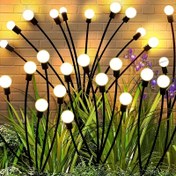 Resim 1 Güneş Bahçe Lambası Güneş Yıldız Lambaları Güneş Açık Yüksek Kaliteli 8 Aydınlatma Modu Rüzgar Sallanma Bahçe Veranda Yolu Çim 8/12 LED 