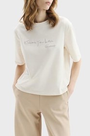 Resim Guess Sophie Kadın Aktif Regular Fit T-Shirt, G012, S 