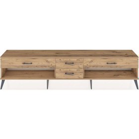 Resim Arges Tv Ünitesi 4 Çekmeceli 220x30x51 Çam-çam Atlas Çam/atlas Çam - Atlas Çam 