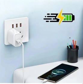 Resim 120w Usb Hızlı Type C Uçlu Kablolu Şarj Aleti 5468 