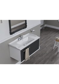 Resim Turkuaz Seramik Cerastyle Kapadokya 100x48 cm Etajerli Lavabo 