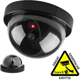 Resim Robotix Caydırıcı Dome Kamera , Dikkat Kameralar Kayıtta Etiketi 