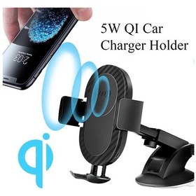 Resim İphone X İçin Ön Cam/gösterge Paneli/araç Havalandırması İçin Qı Araç Şarj Tutucusu - 