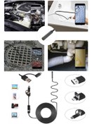 Resim xyzt 3-In- 1Endoskop Kamera, USB ve Android, Type-C Bağlantılı, 6 LED Işıklı, Sert Kablo,15 Metre 