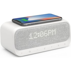 Resim Anker Wakey Bluetooth 5.0 Hoparlör, QI Hızlı Kablosuz Şarjlı Çalar Saat Radyo Anker