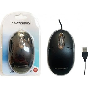 Resim Platoon Platoon PL-1080 USB Mouse Vakumlu Siyah 