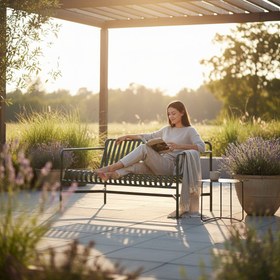 Resim Happy Garden İKili Bahçe Koltuğu 