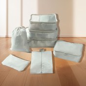 Resim 7 Parça Seyahat Düzenleyici Set, Büyük Kapasiteli Taşınabilir Bagaj Sıralama Çantaları, Polyester Kıyafet Saklama Torbaları 